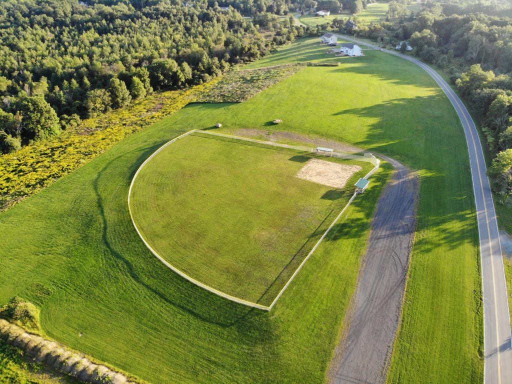 Aerial View of Baseball Field