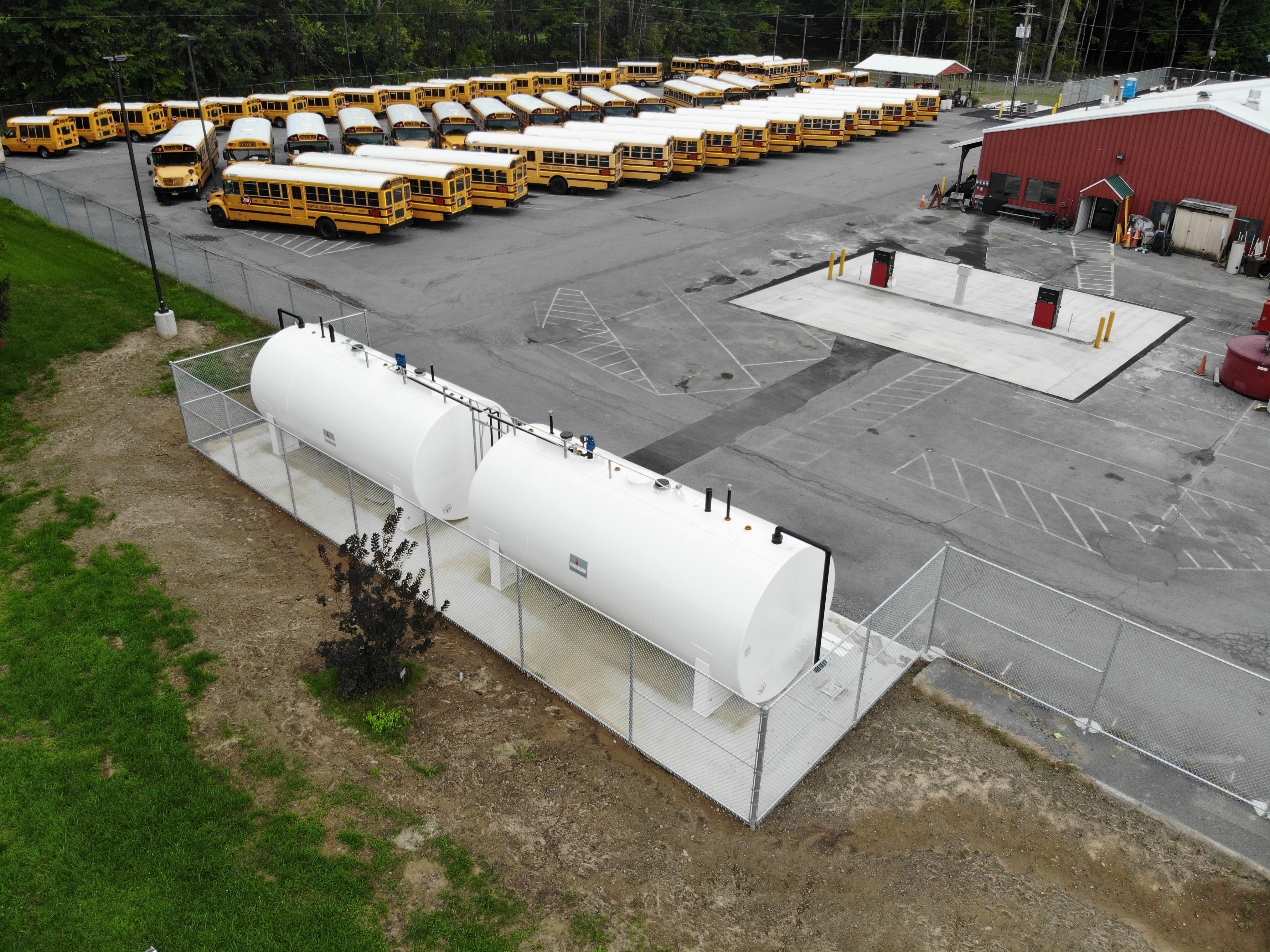 Fence around bus garage - NP