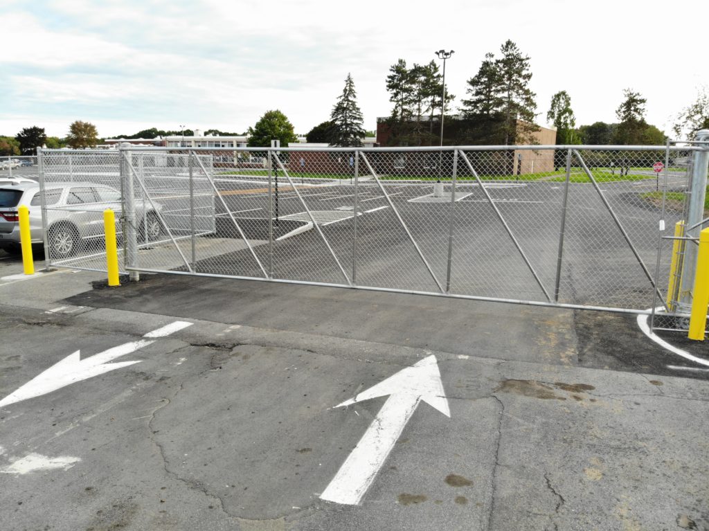 straight on view of second slide gate at NP