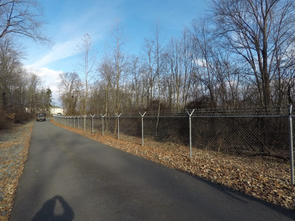Stretch of completed Chainlink Fence