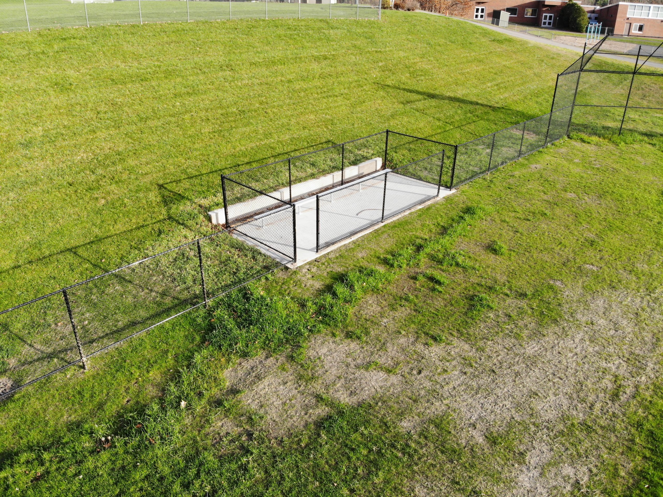 baseball field dugout