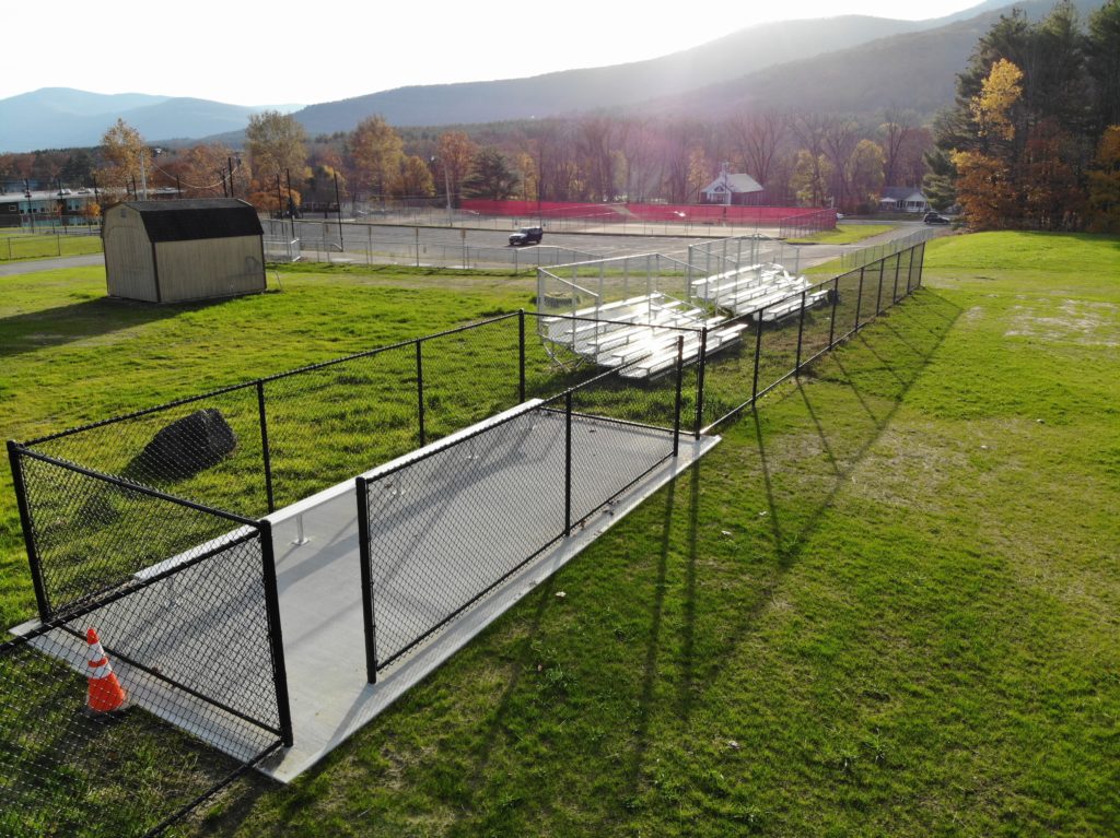 Baseball field dugout