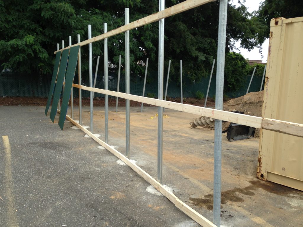 DOB Temporary Plywood Construction Fence