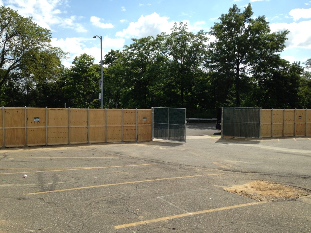 DOB Temporary Plywood Construction Fence